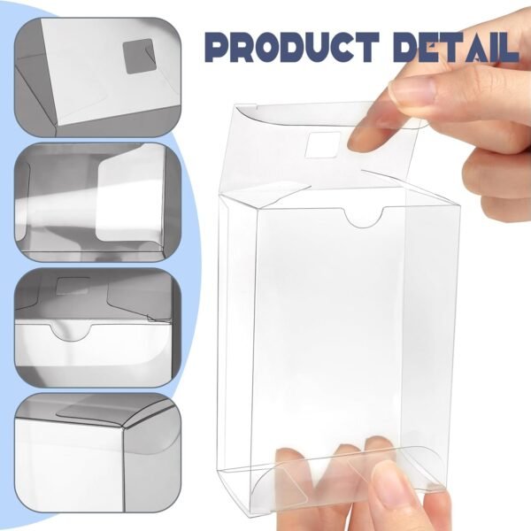 oem/odm czwestc 45 pack clear plastic box 3.5x2.4x1.38 inches, rice krispie treat boxes with hole, cakesicle boxes for candy, macaron, for baby shower, party favors, festival gift packaging wholesale supplier & factory