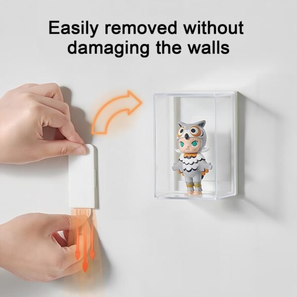 oem/odm 6pcs acrylic display case for minifigures,clear display box with id card slot ,wall mounted dustproof display cabinet box for minifigure(white) wholesale supplier & factory