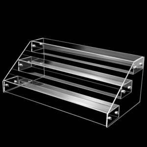 oem/odm acrylic riser, 12inch 3 tier acrylic risers for display premium clear perfume organizer easy assemble skincare organizers cupcake stand sturdy acrylic shelves for display decoration and wholesale supplier & factory