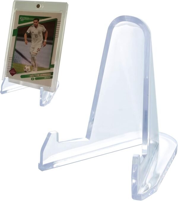 oem/odm 36 pcs acrylic display holder clear display easel stands for coins capsules phone medals stones cards (medium) wholesale supplier & factory