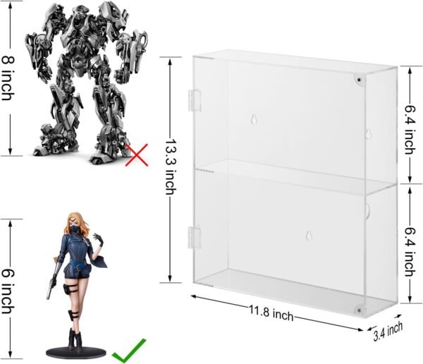 oem/odm clear acrylic action figure display case,wall mounted or desktop dustproof display cases for collectibles wholesale supplier & factory