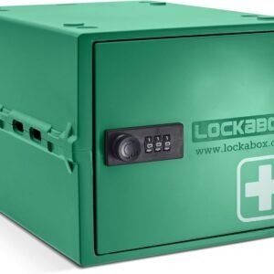 oem/odm lockabox one™ | premium medicine lock box | 10 litre medication lock box with code for medicines, vitamins & supplements | external size 12 x 8 x 6.6 inches (medi green) wholesale supplier & factory