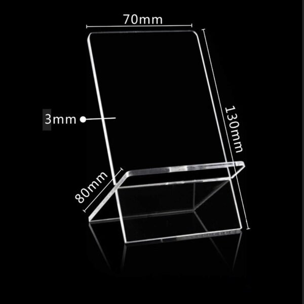 oem/odm teensery 1 pack clear acrylic cross display stand easel detachable cell phone holder rack for retail shop tabletop wholesale supplier & factory