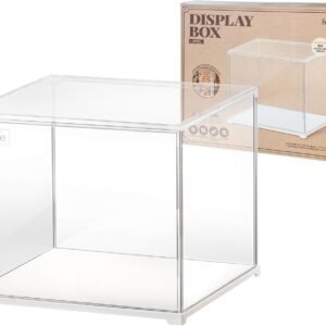 oem/odm rolife dust cover for miniature house building sets dsplay case, stackable acrylic display box for collectibles storage box with door dustproof prevention (10.6x8.6x8.5inch) wholesale supplier & factory