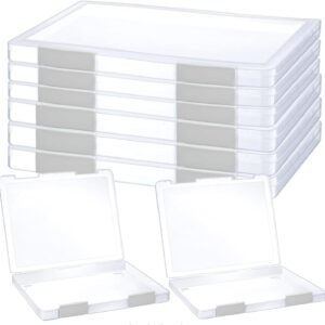 oem/odm 6 pcs clear a4 file portable project case, plastic storage box for 8.5" x 11" letter paper, scrapbook paper storage boxes documents magazines holder with buckle wholesale supplier & factory