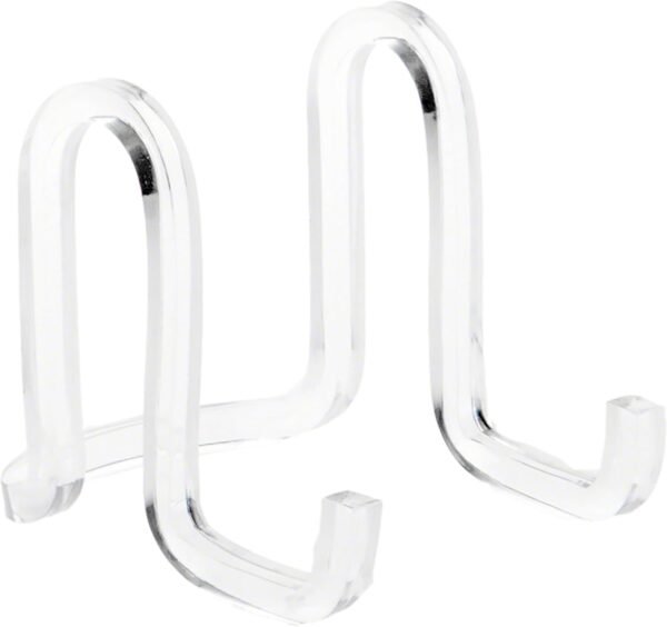 oem/odm plymor clear acrylic ribbon-style display easel, 2.875" h x 2.5" w x 3.5" d wholesale supplier & factory