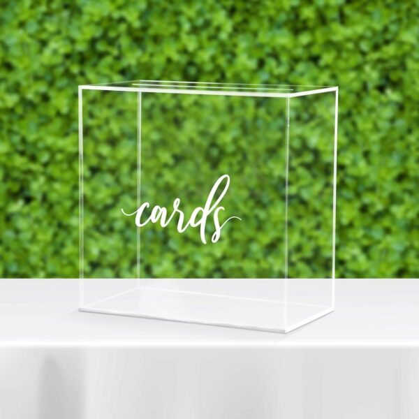 oem/odm acrylic card box wedding with slot elegant large blank clear gift card boxes for reception, party, money box, wishing well, graduation, birthday, baby shower wholesale supplier & factory