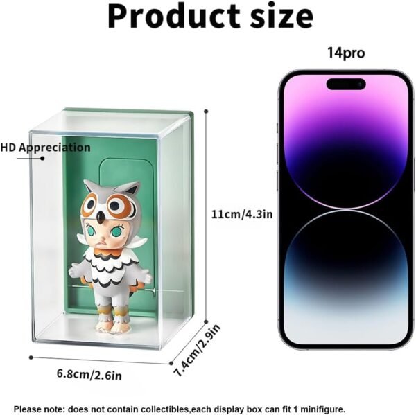 oem/odm 6pcs acrylic display case for minifigures,clear display box with id card slot ,wall mounted dustproof display cabinet box for minifigure(white) wholesale supplier & factory