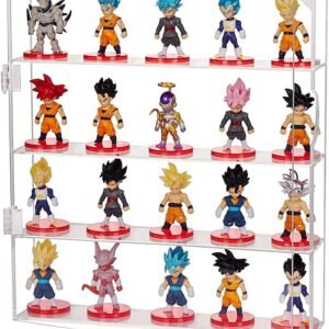 oem/odm aitee acrylic display case for mini funko pop figures, clear wall mounted or desktop 4 layer storage box cabinet organizer for mini toys, collections or stone wholesale supplier & factory