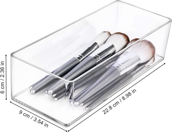 oem/odm jesslab acrylic makeup organizer, 4 compartment, clear wholesale supplier & factory