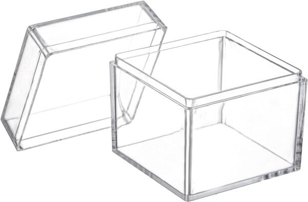 oem/odm okllen 36 pack acrylic square cube, small clear box with lids, treat gift boxes candy storage container for cosmetics, makeup, jewelry, party favor, 2x2x2 inches wholesale supplier & factory