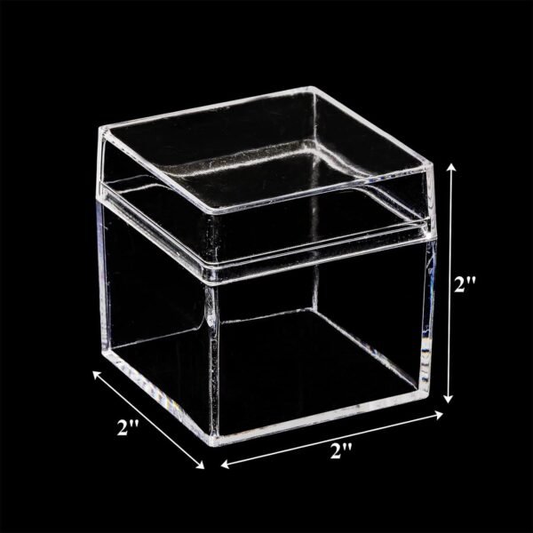 oem/odm okllen 36 pack acrylic square cube, small clear box with lids, treat gift boxes candy storage container for cosmetics, makeup, jewelry, party favor, 2x2x2 inches wholesale supplier & factory
