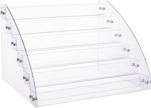 oem/odm yebeauty clear nail polish display holder organizer, 6 layers acrylic organizer storage tray rack stand holder for cosmetic eyeglasses lash display wholesale supplier & factory