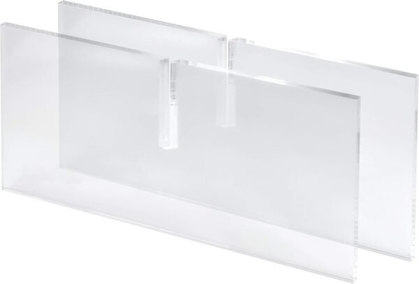 oem/odm red co. transparent clear acrylic book holder 2 piece reading stand for open and closed books, magazines, textbooks 6" x 11" x 6" wholesale supplier & factory