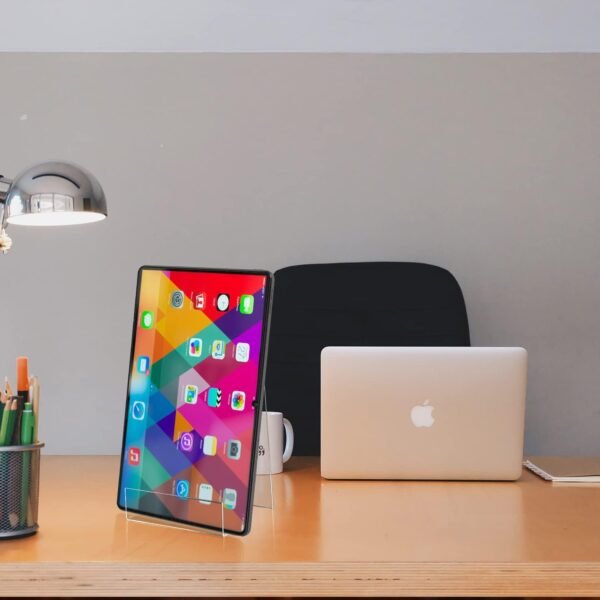 oem/odm zoey acrylic book easel stand with ledge clear easels plate - 5 pack for books display, music sheets, artworks, cd, tablet holder (small) wholesale supplier & factory