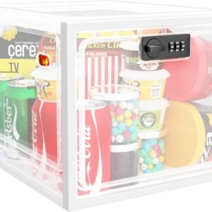 oem/odm ibune large lock box for medication, medicine lock box, lockable storage box medicine box with lock fridge snack locker food phone lock boxes for personal items, white wholesale supplier & factory