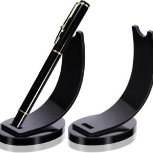 oem/odm maitys 2 pieces acrylic electronic pen holder pen display stand pencil display holder fountain pen ballpoint pen display rack for home school office or store use (black) wholesale supplier & factory
