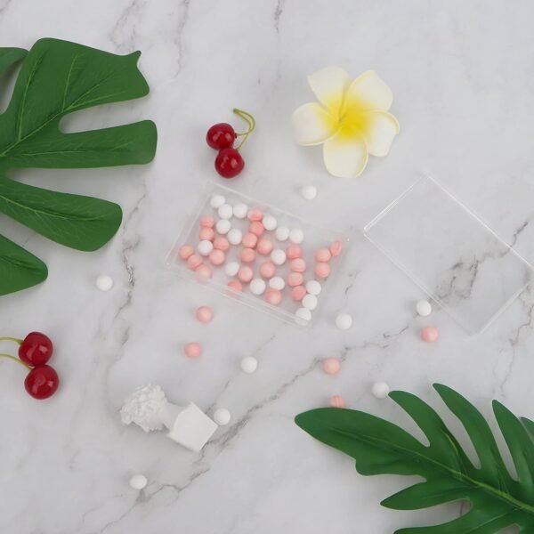 oem/odm dedoot clear acrylic box with lids, 4 pack 4.3x2.7x1 inch clear acrylic plastic square cube storage candy box containers for wedding, party, treats, coin, jewelry accessories wholesale supplier & factory