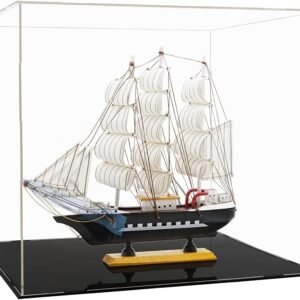 oem/odm large acrylic display case (15.7 x 14.3 x 13.7 inch) for model clear box for collectibles figure, assembly required wholesale supplier & factory