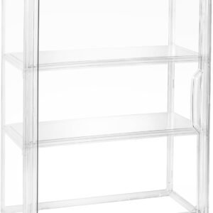 oem/odm acrylic display case for figures, 3 tier clear wall-mounted storage organizer, display box with magnetic door, dustproof showcase cabinet for doll action figure collectibles wholesale supplier & factory