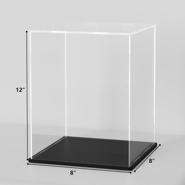 oem/odm 8x12 inch acrylic trophy case, clear acrylic case for 11’’ tall collectibles display, alternative glass memorabilia display case for action figures storage wholesale supplier & factory
