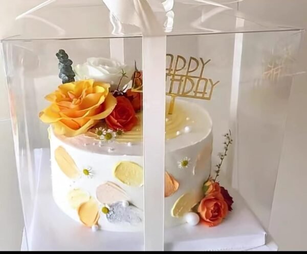 oem/odm xininsun 6pcs tall cake boxes clear cake box with ribbon, 12x12x 10inch,ideal for large 10" and 12" inch tall layer tiered cakes and clear gift boxes for wedding party and gift display - white wholesale supplier & factory