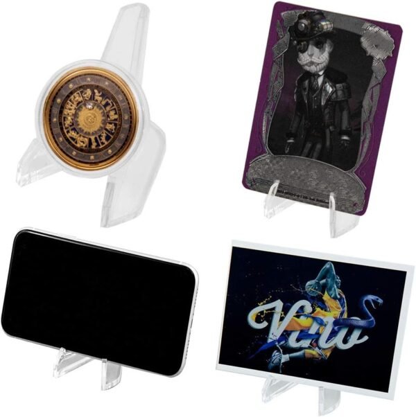 oem/odm uncle paul coin display easel holder transparent easel stands for coins capsules/phone/medals/stones/cards 6 packs wholesale supplier & factory