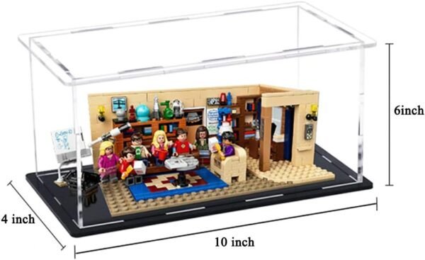 oem/odm self-assembly acrylic display case,deluxe dustproof showcase,cube countertop box for pop figures collectibles toys,need remove the protective film (10x4x5.7 inch; 25x10x14.5cm) wholesale supplier & factory