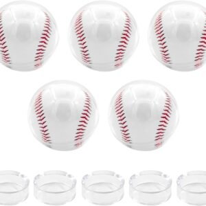 oem/odm baseball display case - 10 pcs acrylic clear holder, autograph memorabilia storage box, small stand for official size ball wholesale supplier & factory