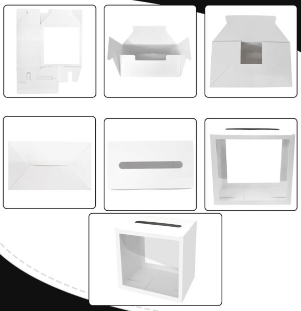 oem/odm sietdeseo white card box for party diy money card box gift card box holder for wedding reception baby shower birthday card box wholesale supplier & factory