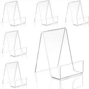 oem/odm clear acrylic comic book stand 6-piece set for displaying ipads, iphones, cds, photo frames, photo albums, postcards, artworks and magazines (small) - remove double-sided protective film before use wholesale supplier & factory