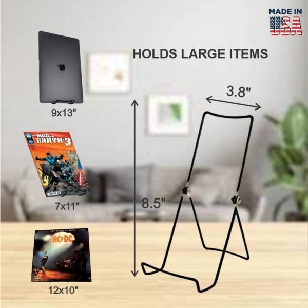 oem/odm made in usa 12-pack sturdy & durable adjustable metal easels to display books, frames, comics, plates & more - unique on the market wholesale supplier & factory