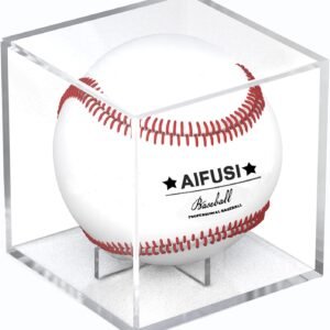 oem/odm baseball display case, uv protected acrylic cube baseball holder square clear box memorabilia display storage sports official baseball autograph display case - fits official size ball(2 pack wholesale supplier & factory