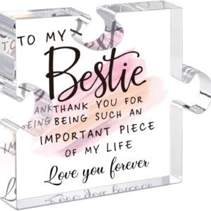 oem/odm bestie gifts for women friendship - 0.6" thickness acrylic puzzle & gift box,gifts for friends female,friend gifts for women birthday,bff soul sister work bestie gifts for thankgiving gifts wholesale supplier & factory