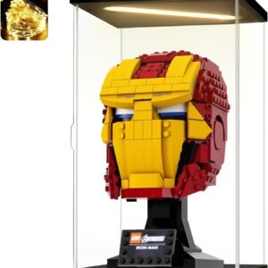 oem/odm acrylic display case for collectibles clear acrylic boxes for display figures memoribilia lighted building helmet model 76165 display case storage box(black-solid yellow; 5.9*5.9*9.8 inch) wholesale supplier & factory