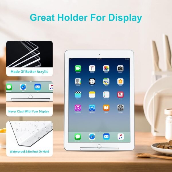 oem/odm boloyo acrylic book stand without ledge,6 inch 10pc clear acrylic display easel transparent display stand holder tablet holder for displaying pictures,books,artworks, cds wholesale supplier & factory