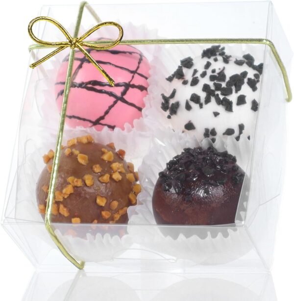 oem/odm 3.3x3.3x1.5inch 50pcs clear cookie boxes packaging, perfect for displaying small items-jewelry, crafts, treats ,oreos ,soap,macaron,chocolate truffle, donut, mini bakery, brownie more wedding favors wholesale supplier & factory