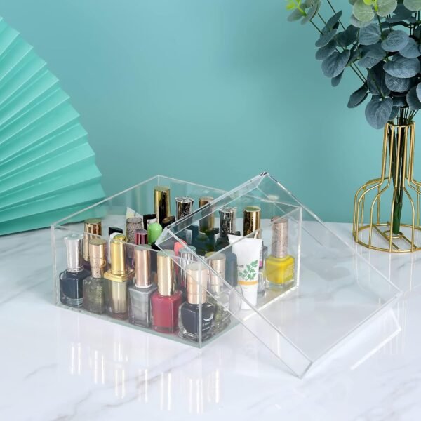 oem/odm clear acrylic box with lid, clear acrylic plastic square cube containers storage box 7.9x7.9x3.9inches/200x200x100mm for candy pill and tiny jewelry wholesale supplier & factory