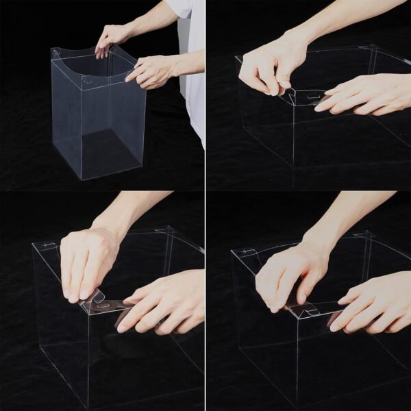 oem/odm xininsun 6pcs tall cake boxes clear cake box with ribbon, 12x12x 10inch,ideal for large 10" and 12" inch tall layer tiered cakes and clear gift boxes for wedding party and gift display - white wholesale supplier & factory