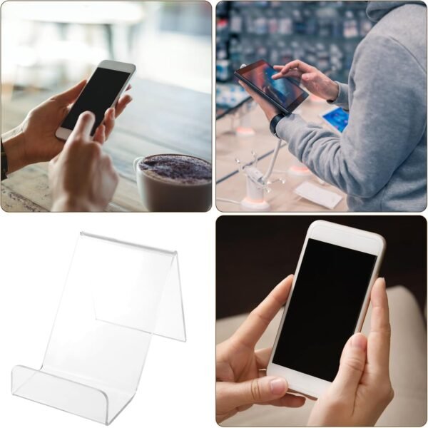 oem/odm housoutil 20pcs acrylic phone holder, cell phone stand holder for desk, clear phone stand for home and office office desk display wholesale supplier & factory
