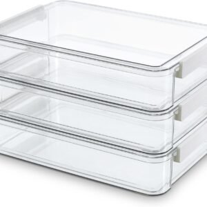 oem/odm citylife 3 pcs 9 x 13 plastic storage bins with lids and latches, portable art supply storage organizer, paper storage box for organizing a4 paper, letters, documents, art supplies, and crafts wholesale supplier & factory