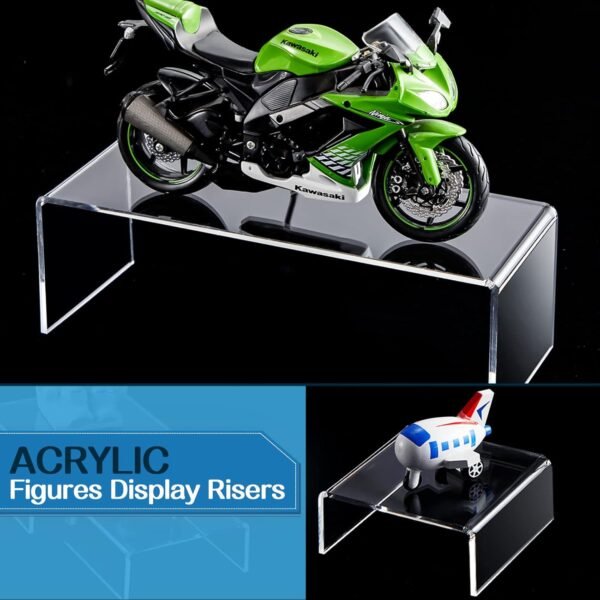 oem/odm 8 sets acrylic display risers u shaped clear product stand transparent cake dessert candy perfume stand shelves display shelf for collectibles table showcase box food glass organize and decoration wholesale supplier & factory