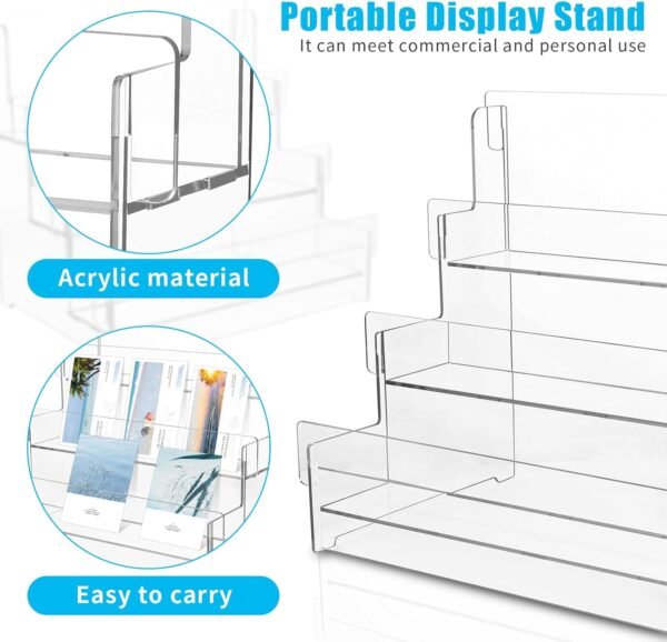 oem/odm greeting card display acrylic sticker display stand for vendors postcard organizer retail display racks business card holder mail organizer stamp pad holder storage rack for desk counter retail wholesale supplier & factory