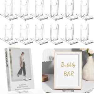 oem/odm cobee 12 pack adjustable book display stand, acrylic plate holders for displaying picture stands for display purse display stand for home office supplies festival party decoration wholesale supplier & factory