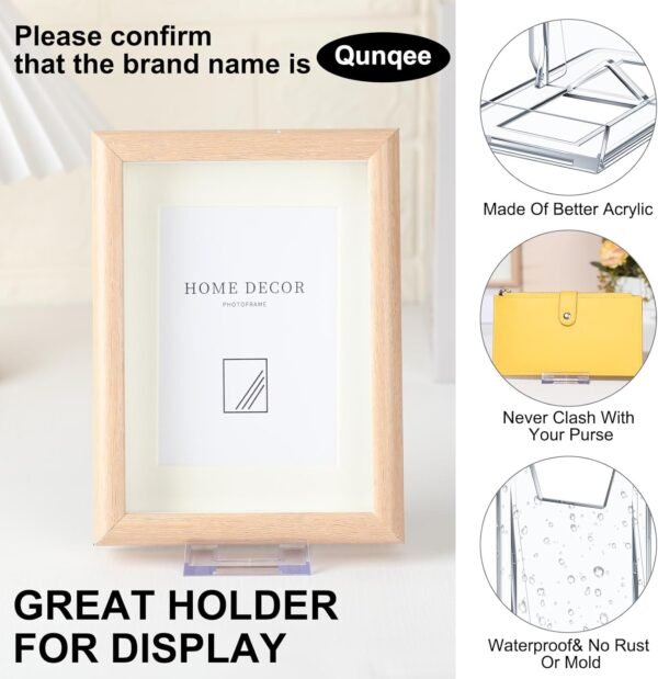 oem/odm 6 packs adjustable purse display stand clear acrylic handbag stand holder for wallet purses handbag bag jewelry display organizer for party weddings home decoration birthdays wholesale supplier & factory
