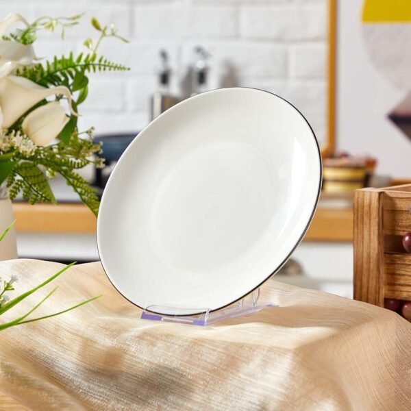 oem/odm tuanse 40 packs acrylic plate stand clear display stand easel adjustable mini stand holders for displaying plate picture book photo frame card desktop stand, 4.02" h x 2.36" w wholesale supplier & factory