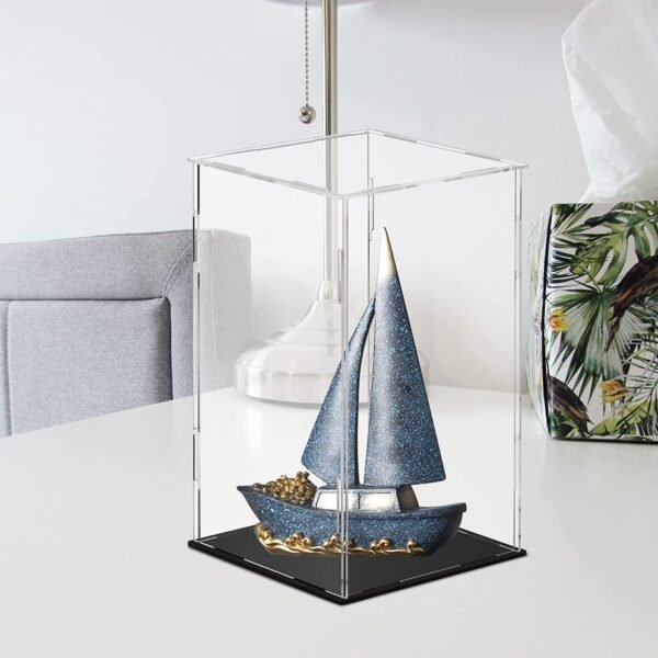 oem/odm display case 5.9x5.9x9.8inch,15x15x25cm for collectibles assemble clear acrylic box alternative glass case for display action figures home storage organizing toys wholesale supplier & factory