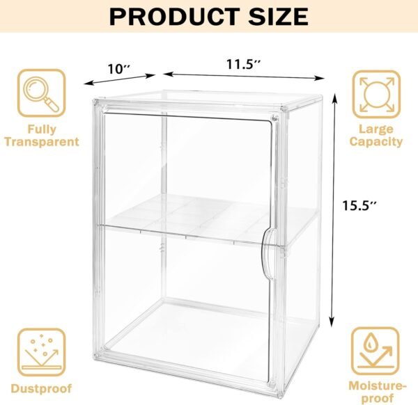 oem/odm bread box for kitchen countertop, clear bread box 3 layers, bread storage, bread container, food safe clear bread storage for bread, bagel, muffins wholesale supplier & factory
