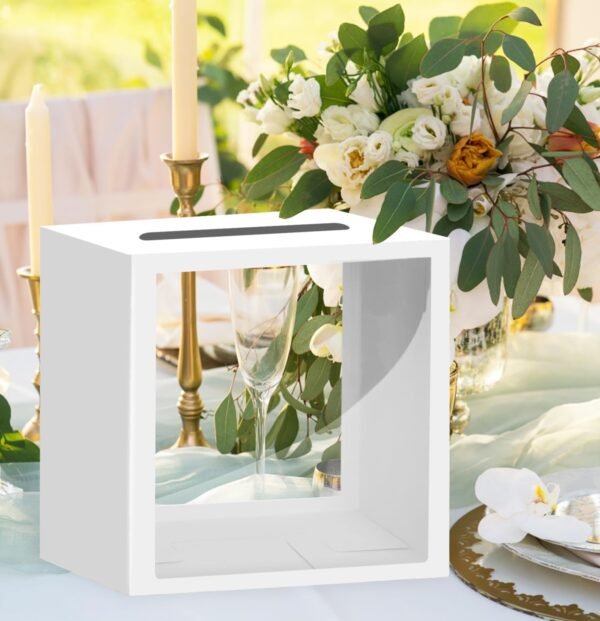 oem/odm sietdeseo white card box for party diy money card box gift card box holder for wedding reception baby shower birthday card box wholesale supplier & factory