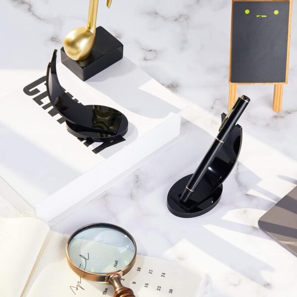 oem/odm maitys 2 pieces acrylic electronic pen holder pen display stand pencil display holder fountain pen ballpoint pen display rack for home school office or store use (black) wholesale supplier & factory